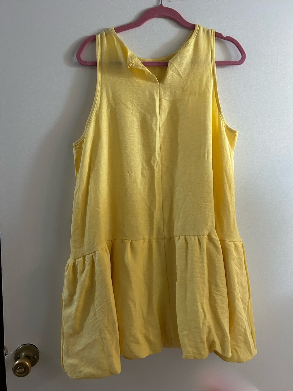 Sunny Yellow Sleeveless Tiered Dress for Kids